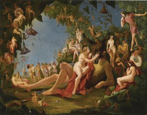 Sogno di una notte di mezza estate, c. 1846 da William John Montaigne