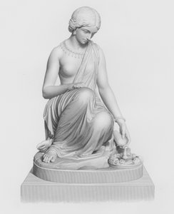 La lampada del Gange, incisa da W Roffe dalla statua di H Timbrell