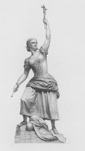 La fanciulla di Saragozza, inciso da W Roffe dalla statua di J Bell da William John Roffe