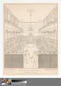 Camera dei Comuni, come appariva nel 1741-2