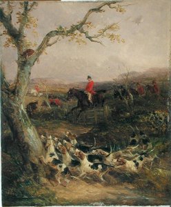 Un vento da sud e un cielo nuvoloso annunciano una mattina di caccia da William Joseph Shayer