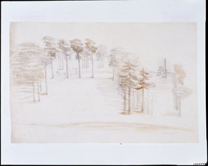 Chiswick, vista da un punto elevato sopra il Tempio del Giardino degli Aranci da William Kent