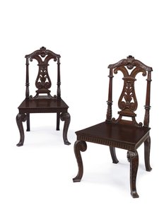 Coppia di sedie da sala di Giorgio II, eseguite da James Moore il Giovane, c.1727-31