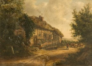 Cottage a Petersfield Hampshire, 1839 da William Kidd