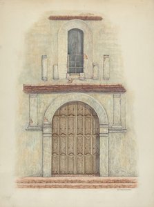 Portale ad Arco Missione San Diego, c. 1942 da William Kieckhofel