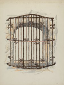 Grata in Ferro alla Finestra una Restauro, c. 1941 da William Kieckhofel