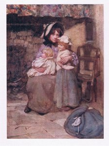 E baciò i suoi bambini distratti con molte lacrime, e li abbracciò stretti, nel dolore doppiamente caro da William Lee Hankey