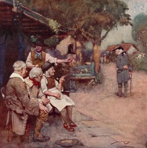 Illustrazione per The Deserted Village di Oliver Goldsmith da William Lee Hankey