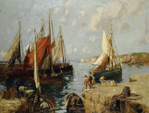 Barche di Cozze, Honfleur da William Lee Hankey