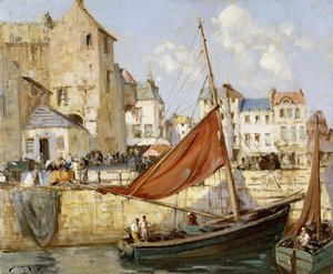 Il Porto, Honfleur da William Lee Hankey