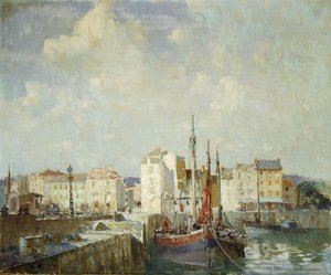 Il porto interno, Dieppe da William Lee Hankey