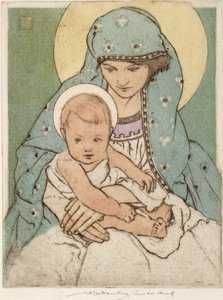 Vergine Maria con il Bambino Gesù da William Lee Hankey