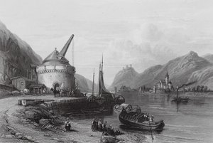 Vicino ad Andernach, sul Reno da William Leighton (after) Leitch