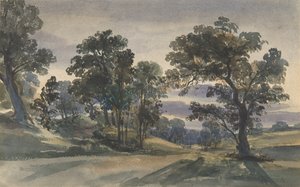 Vista di un parco al crepuscolo, ca. 1879 da William Leighton Leitch