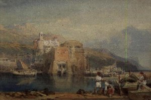Scena di porto siciliano da William Leighton Leitch