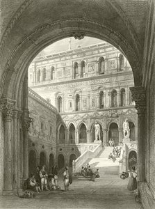 Le scale dei giganti, Palazzo Ducale, Venezia da William Leighton Leitch