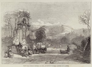 Vista vicino a Ournelo Contrada di Sora, Regno di Napoli da William Leighton Leitch