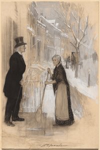 Schizzo per illustrare Non congedato con onore, 1904 da William Leroy Jacobs