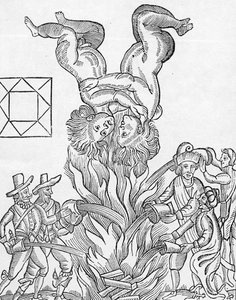 Facsimile del geroglifico astrologico che prevede il grande incendio di Londra, da 