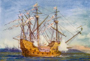 La "Grace De Dieu" da William Lionel (after) Wyllie