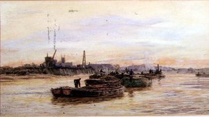 Chiatte al tramonto da William Lionel Wyllie