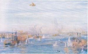 Bombardamento dei Dardanelli, 18 marzo 1915, da La Storia del Popolo Britannico di Cassell pubblicato da Waverley Book Company Limited, c.1940
