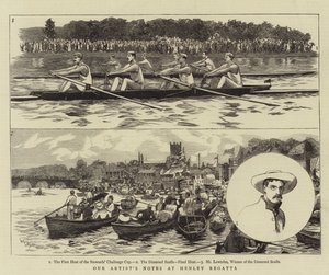 Note del nostro artista alla regata di Henley da William Lionel Wyllie