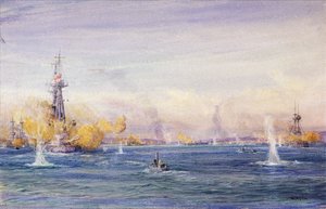 La battaglia dei Dardanelli (1915), durante la campagna di Gallipoli, nel Mar di Marmara