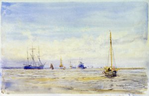 Il fiume Hamble (Inghilterra) e la navigazione da William Lionel Wyllie