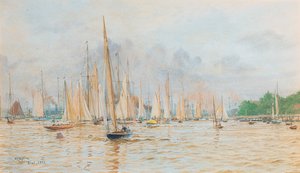 La regata a Kiel da William Lionel Wyllie
