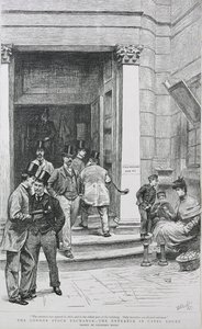 Ingresso della Borsa in Capel Court, 1891