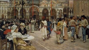 La Piazza di San Marco, Venezia, 1883 da William Logsdail