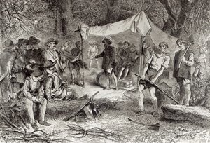 Il primo giorno a Jamestown, 14 maggio 1607, da 