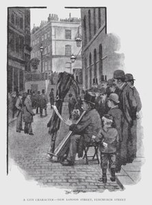 Un personaggio della città, New London Street, Fenchurch Street da William Luker