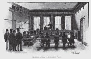 Auction Mart, Tokenhouse Yard da William Luker