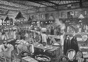 Mercato di Billingsgate, mattina presto da William Luker