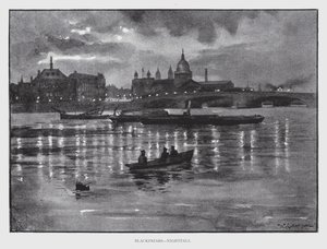 Blackfriars, al crepuscolo da William Luker