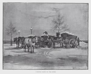 Trasporto della neve al fiume da William Luker