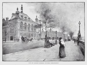Scuole della Città di Londra, Victoria Embankment da William Luker