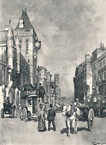 Fleet Street, con i tribunali, 1891