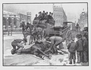 Holborn Viaduct, una giornata scivolosa