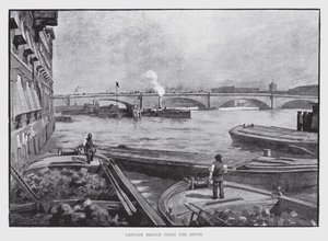 London Bridge per il fiume da William Luker