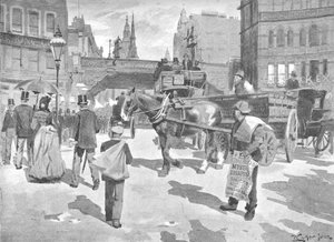 Ludgate Circus, 1891 da William Luker