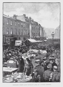 Middlesex Street, ex Petticoat Lane, di domenica mattina da William Luker