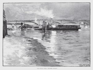 Old Swan Pier, Thames Street da William Luker