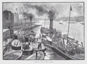 Navigazione, da London Bridge da William Luker