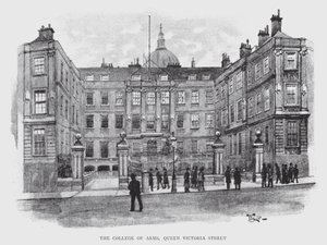 Il College of Arms, Queen Victoria Street da William Luker