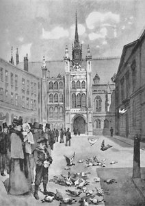 La Guildhall, uscita anteriore, 1891 da William Luker