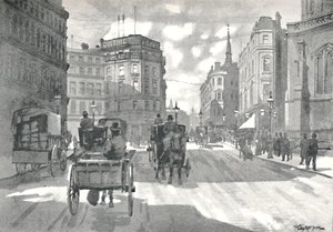 La stazione di Mansion House, District Railway Queen Victoria Street da William Luker