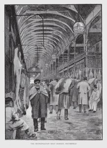 Il mercato della carne metropolitano, Smithfield da William Luker